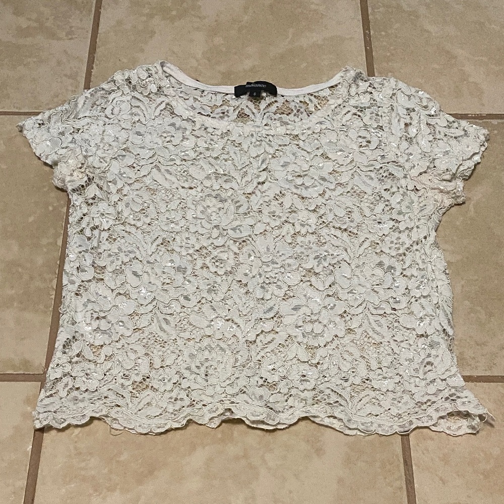 Ambiance Lace Blouse - Cream
